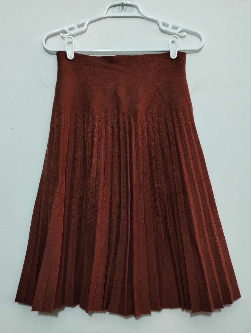 Mia Mod Year Round Pleated Skirt Women's L Classic Career Minimalist